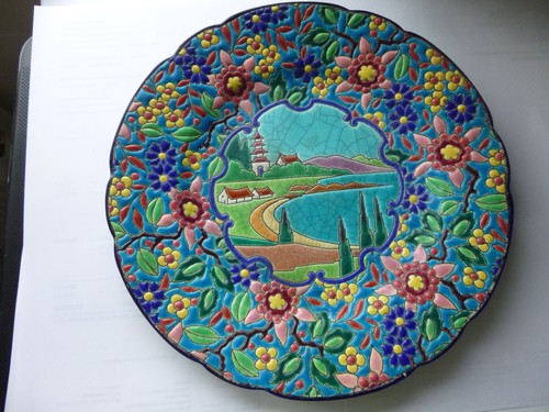 Assiette émaux longwy - assiette, de