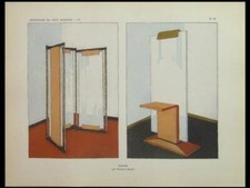 MAURICE MATET, GLACES, MIROIR, Psyché - 1929 - POCHOIR, ART DECO