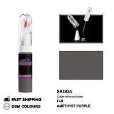 POUR SKODA AMETHYST PURPLE F4U Kit de fixation pinceau stylo peinture retouch...