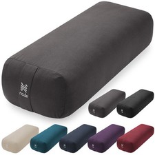 25" x 12" Rectangular Organic Cotton Yoga Bolster Cushion Pillow Prop