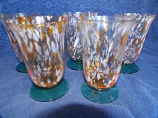 5 anciens  verres a eau ou a