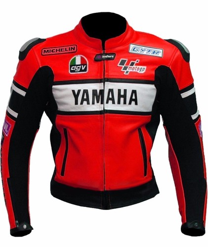 Yamaha veste motard cuir - en,