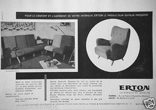 1957 ERTON ADVERTISING NOTY SALONS SET CHAIRS SOFA BEDS