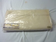 2 ANCIENS DRAPS NEUFS en Toile Métis  Fleur Bleue (lin/coton) Toile Des Flandres