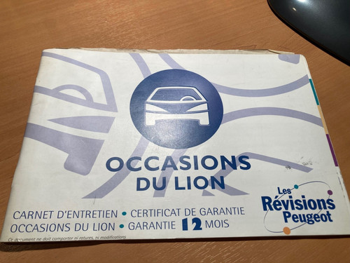 Carnet entretien essence - d'entretien,