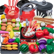 Accessoire Cuisine Enfant, Jouet de Jeu de Rôle de Chef pour Enfants, Pots et 