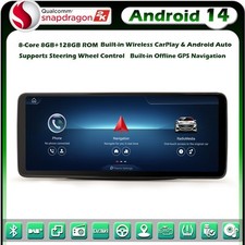 12,3" 128GO Android 14 GPS CarPlay Autoradio DAB+ Mercedes Classe B W246 NTG 4.5