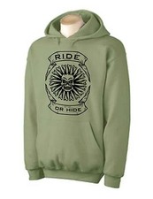 Ride Ou Hide Capuche - Motard Moto Trike T-Shirt Moto - Couleur Choix