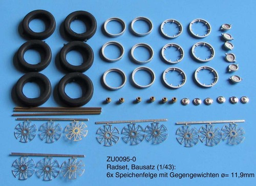 Ensemble roues 11 - de, ø=