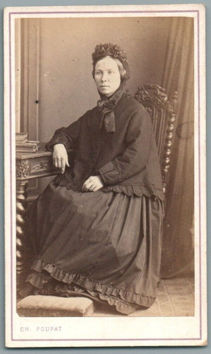 Cdv femme tenue sans fioriture - cdv,