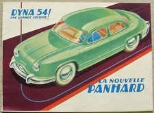 PANHARD DYNA Car Sales Brochure 1954 FRENCH TEXT