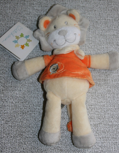 Nicotoy doudou lion orange - nicotoy,