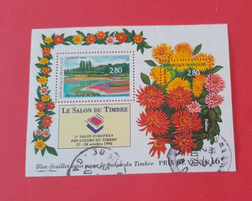 Bloc feuillet oblitéré - , 1994