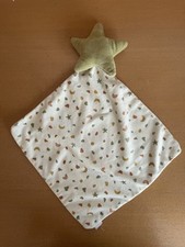 0/Doudou plat etoile grelot neuf Zeeman  vert marron blanc lune etoile