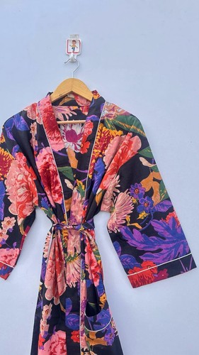 Peignoir kimono coton - peignoir, en