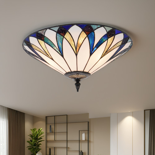 Tiffany chandelier flush - chandelier,