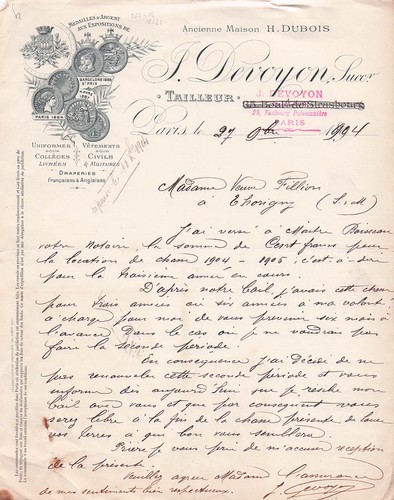 Paris tailleur devoyon 1904 - paris,