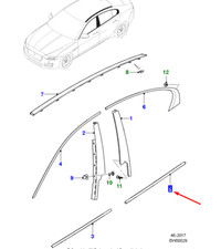 Bande finition vitre - bande, de