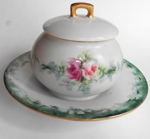 Antique limoges lidded - limoges,