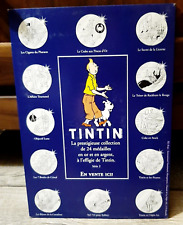 Hergé &amp; Tintin-Plv de magasin pour Pièces Argent et Or Tintin - Neuf