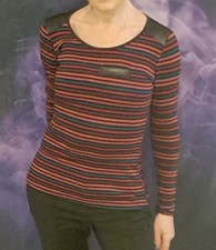 Pull femme multicolore à