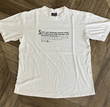 Vintage Friedrich Nietzsche T Shirt Nihilism Quote 90s All Cotton Large Anarchy