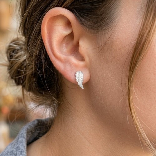 Boucles oreilles aile ange - oreilles, d