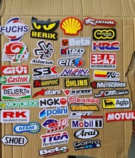 40PCS Stickers Casque Motocros