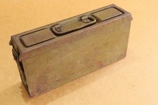 WW2 WWII German Military Army Steel Empty Box Case Marked MG 34-42 Old Painted