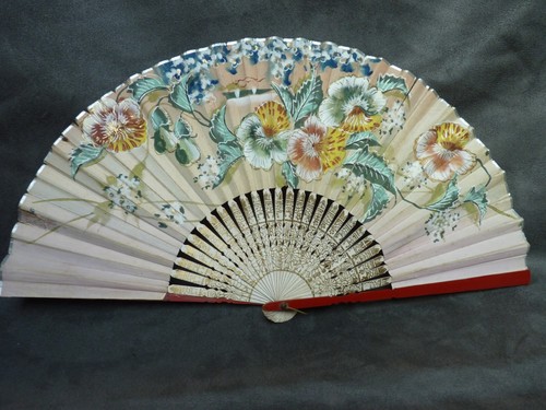 Eventail ancien bouquet de - ancien,