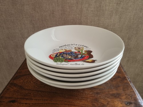 Assiettes moules moulin - moules,