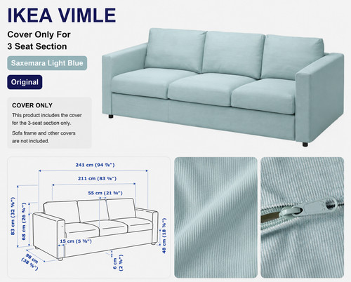 Housse ikea vimle uniquement - housse,