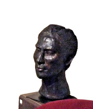 Buste masculin en terre cuite