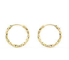 Créoles Torsadées Or Jaune