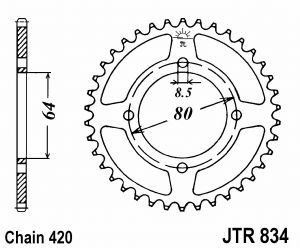 Couronne kit chaine yamaha - couronne,