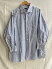 Chemise robe bleue rayée