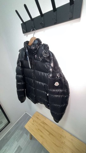 Doudoune moncler noir brillant - noir,