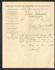 BUSSEAU (23) CONSTRUCTION MATERIALS WAREHOUSE ""Widow SIMONET"" in 1926