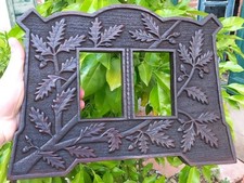 Art frame trenches war 14 oak leaf double window photo Cransac Aveyron