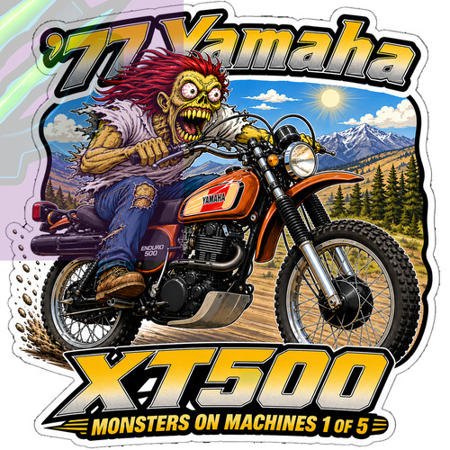 1977 yamaha xt500 9x9cm - yamaha,
