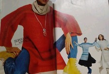 Afghan Sweater Dress Shawl Knit Crochet Magazine Mon Tricot Feb March 1978 VTG