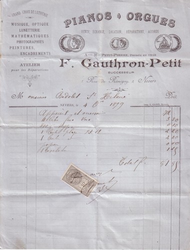 Nevers facture gauthron - -,