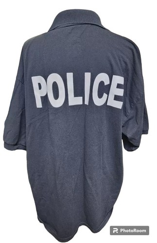 Police black polo law - police,