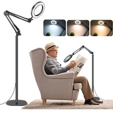 NZQXJXZ 10X 20X Lampe Loupe sur Pied 2 en 1 Lampe Loupe en Verre Véritable 3