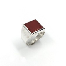 Bague en argent 925 cornaline