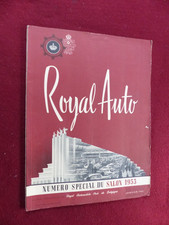 Revue Auto - Royal Auto  / belgique  - janvier  1953 / numéro SPECIAL SALON