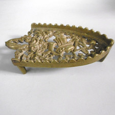 antique ornamental bronze iron rest