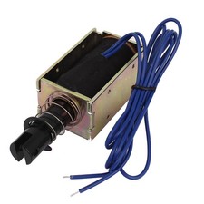 DC 24V 0.8A 5.1N Force 20mm Stroke Pull Type Open Frame Solenoid Electromagnet