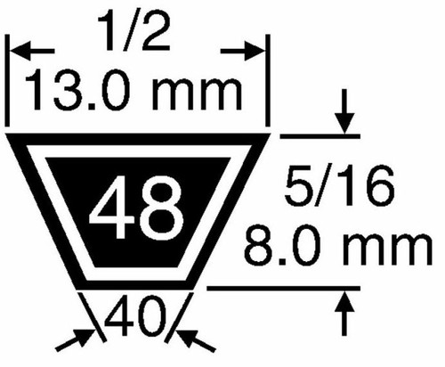 Ceinture tracteur 40500 - ceinture, 40500/42500
