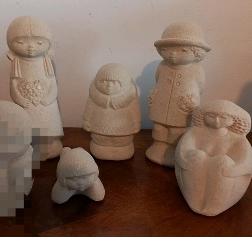 Vintage stone art figurines - vintage,